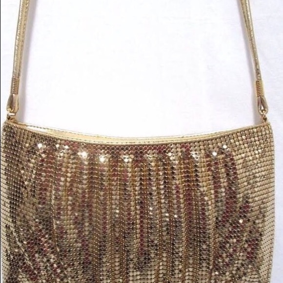 VTG Whiting & Davis Bag Gold Mesh - Picture 2 of 6